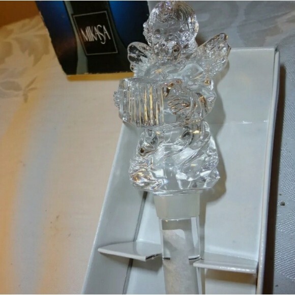 MIKASA CRYSTAL CHERUB SONG BOTTLESTOP - Picture 2 of 12